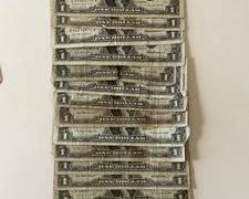 Group of 15 $1 Silver Certificates in Circulated Condition