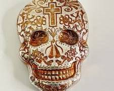 2 Ounce .999 Fine Silver "Sugar Skull" in New Condition