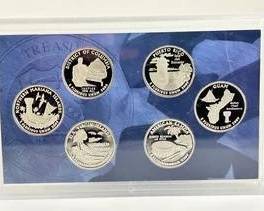 2009 United States Washington DC and U.S. Territories Proof Quarters Set in Plastic Holder