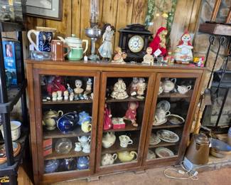 One of many cabinets full of collectibles