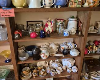More teapots and assorted dishes