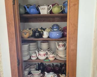 Small group of teapots - most are upstairs in the FROG