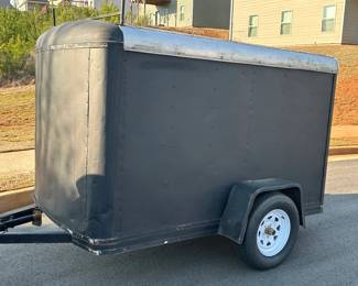 5x8 Single Axle Motorcycle Trailer w/ Motorcycle Wheel Chock