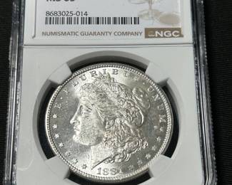 1881 S Morgan Silver Dollar MS63 - One of Many Graded US Coins