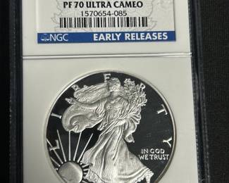2007 West Point Silver Eagle Graded Proof 70 - One of Many Graded US Coins