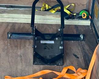 5x8 Single Axle Motorcycle Trailer w/ Motorcycle Wheel Chock