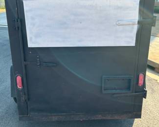 5x8 Single Axle Motorcycle Trailer w/ Motorcycle Wheel Chock