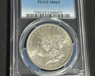 1879 S Morgan Silver Dollar MS63 - One of Many Graded US Coins