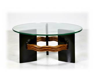 Rare Osvaldo Borsani (1911-1985) Coffee Cocktail Round Table Iconic Post Modern Design