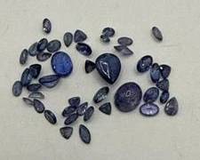 A Parcel of Multi-Mixed Cut Natural Tanzanite Zoisite Gemstones | Total Weight is Approx 20.19ctw