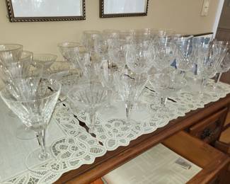 $250 for full lot of Waterford glasses