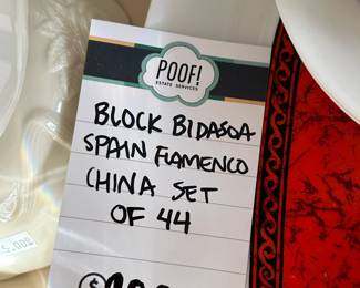Block Bidasoa Spain Fiamenco China Set