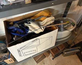 Storage Shelves, Misc Items and Tools