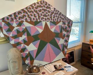 "Triangles" By Steve Veresh, Steve Veresh Limestone Female Bust