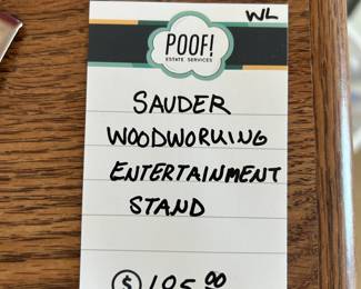 Sauder Woodworking Entertainment Stand