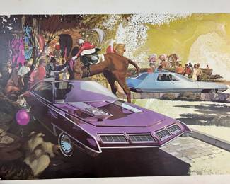 Syd Mead Futuristic Car Poster