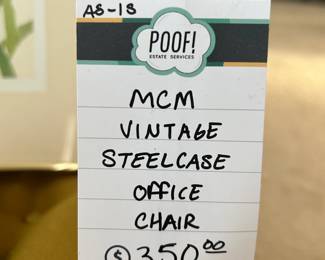 MCM Vintage Steelcase Office Chair