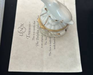 Lenox Treasures The Dolphin Splash Box