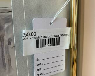 Steve Veresh "Lindsay Poses' Watercolor