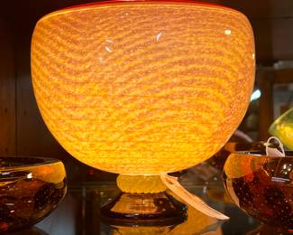 Handblown Art Glass Bowl
