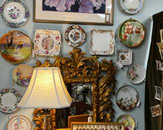 Collection of Vintage and Antique Hand Painted Porcelain Plates