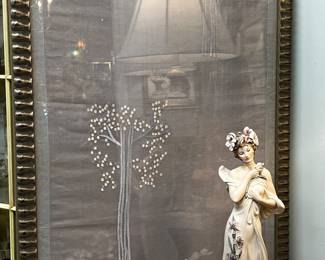 Framed Japanese Embroidered Silk