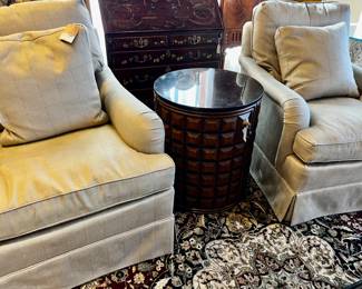 Matching Custom Club Chairs