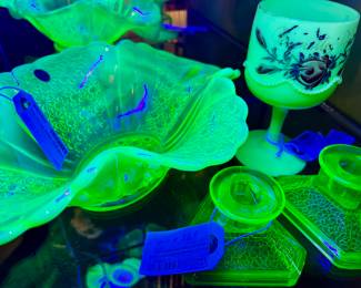 Uranium glass by Fenton and other