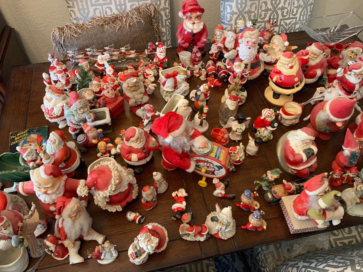 Vintage Santa Claus Ceramic Statues and Figurines
