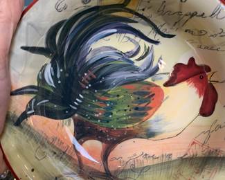 Susan Winget Rooster Dinnerware