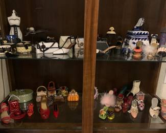 Collection of Miniature Purses and Shoes