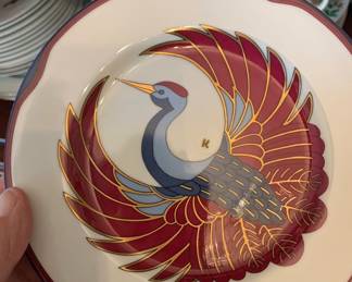 Fitz and Floyd “Royal Tsuru” Dessert Plates