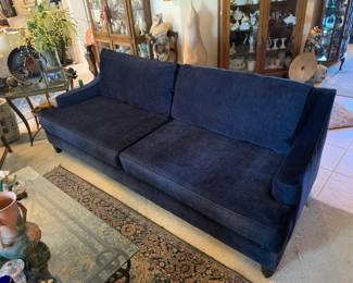 West Elm "Paige" Indigo Blue 90" Sofa