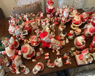 Vintage Santa Claus Ceramic Statues and Figurines