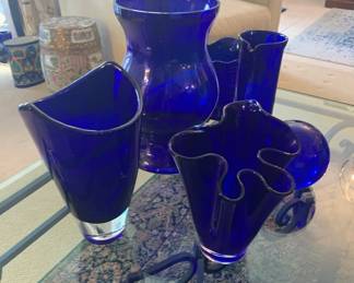 Indigo Blue Art Glass