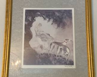 Louis Icart "Coursing II" Lithograph Framed
