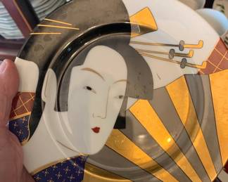 Fitz and Floyd “Geisha” Dessert Plates