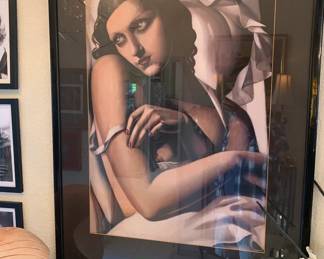 Tamara de Lempicka Large Art Print Framed - Two Available