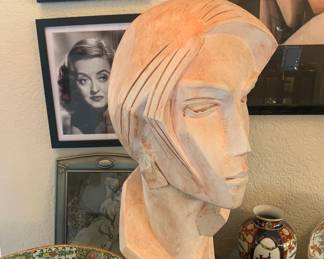 Vintage "Stargazer" Art Deco Bust by David Fisher