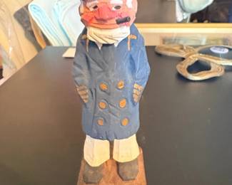 HandCarved Wooden Sailor Figurine