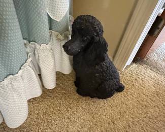 Black Poodle Figurine