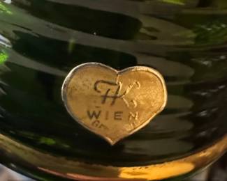 Reuge Musical Wine Glasses with HK Wien Makers Mark  Die Fledermaus Tune third image