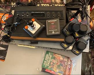 Atari Video Computer System with Joysticks and Paddle Controllers