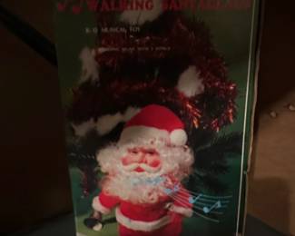 Walking Santa Claus B or O Musical Toy