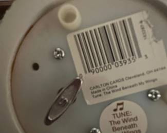 Carlton Cards The Wind Beneath My Wings Musical Snow Globe second image