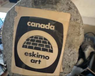 Inuit Art Carved Stone Dancing Bear Sculpture second image