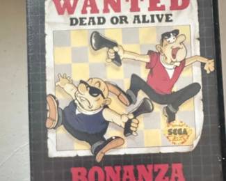 Sega Genesis Bonanza Bros. Video Game Cartridge