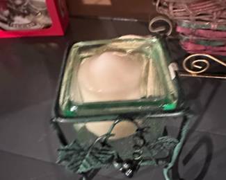 Vintage Partylite Grape Leaf Seville Wick Candle Holder second image