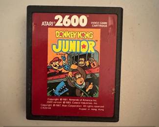 Donkey Kong Junior Atari Video Game Cartridge