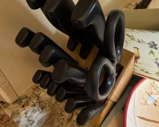 Kitchen Knife Set with Wooden Block